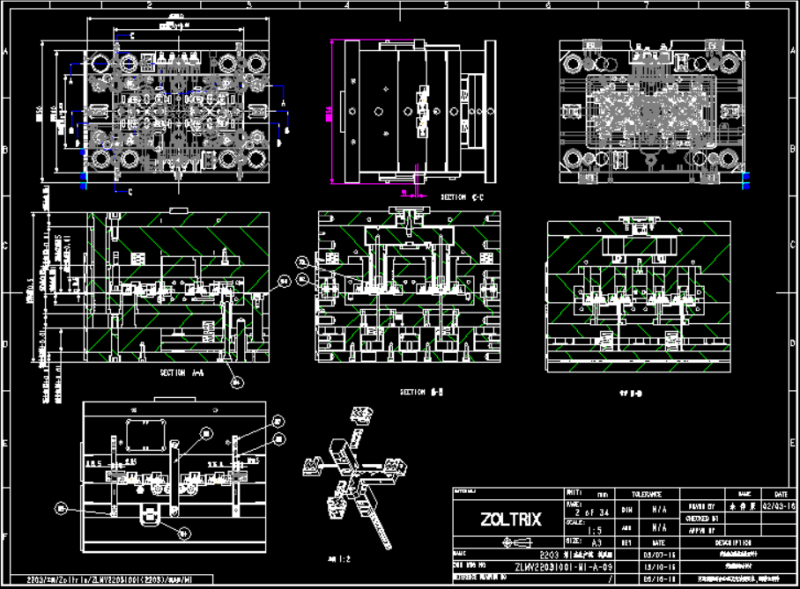 Precision mould for mobile connector (4)