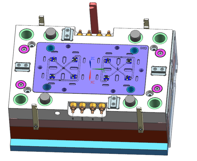 Precision mould for mobile connector (6)